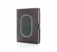 Air notebook cover A5 met 5W draadloze 4.000 mAh powerbank bedrukken