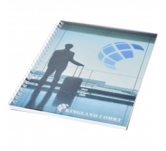 Desk-Mate® A5 wire-o notitieboek met PP-omslag bedrukken