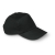 Baseball cap met sluiting zwart