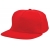 Brushed honkbal cap rood/rood