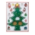 Houten kerstboom met decoratie groen