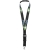 Yogi lanyard met afneembare gesp en veiligheidssluiting zwart