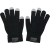 Touchscreen handschoenen zwart