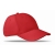 Katoenen baseballcap rood
