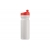 Bidon Design met ergonomische dop (750 ml) wit / rood