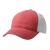 Washed Cotton Soft Mesh Trucker Cap rood