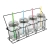 Set van 4 glazen met rietjes aracuja veelkleurig/transparant