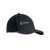 Brushed cotton basebal cap zwart/rood