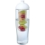H2O Active® Tempo 700 ml bidon en infuser met koepeldeksel transparant/ wit