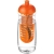 H2O Active® Pulse 600 ml bidon en infuser met koepeldeksel transparant/ oranje