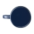 Retro Emaille Mug mok (350 ml) blauw/zwart