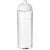 H2O Vibe sportfles met koepeldeksel (850 ml) transparant/ wit