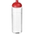 H2O Vibe sportfles met koepeldeksel (850 ml) transparant/ rood