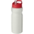 H2O Eco sportfles met tuitdeksel (650 ml) Ivoorwit/ Rood