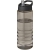 H2O Treble sportfles met tuitdeksel (750 ml) Charcoal/Zwart