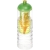 H2O Treble drinkfles en infuser (750 ml) Transparant/ Lime