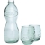 Brisa 3-delige glazenset van gerecycled glas transparant