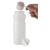 Baseline® Plus 650 ml sportfles met shaker bal Wit/ Frosted transparant