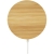 Atra 10 W magnetisch draadloos oplaadstation van bamboe beige