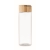 Glazen fles bamboe dop (500 ml) transparant