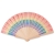 Houten regenboog handwaaier multicolour