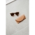 Recycled Leather Sunglasses Pouch brillenkoker beige