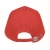 Baseball cap biologisch katoen rood