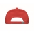 Baseball cap biologisch katoen rood