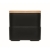 Lunchbox PP bamboe deksel2x400m zwart