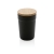 GRS gerecycled PP mok (300 ml) met bamboe zwart