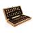 Luxe houten opvouwbaar schaakspel bruin