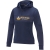 Sayan anorak dames sweater met halve rits en capuchon navy