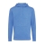 Iqoniq Torres gerecycled katoen hoodie ongeverfd heather blue