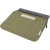 Joey 14 inch GRS gerecyclede canvas laptophoes, 2 l olijf groen