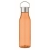 RPET fles met PP dop (600 ml) transparant oranje