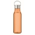 RPET fles met PP dop (600 ml) transparant oranje