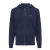 Iqoniq Abisko gerecycled katoen hoodie met rits donkerblauw