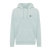 Iqoniq Trivor gerecycled polyester fleece hoodie iceberg green