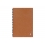 Notebook gerecycled leer Midi licht bruin