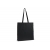 Fairtrade katoenen tas gekleurd lang 140g/m² 38x10x42cm zwart