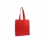 Fairtrade katoenen tas gekleurd lang 140g/m² 38x10x42cm rood