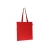Fairtrade katoenen tas gekleurd lang 140g/m² 38x42cm rood