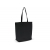 Fairtrade katoenen tas gekleurd lang 270g/m² 42x12x43cm zwart