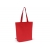 Fairtrade katoenen tas gekleurd lang 270g/m² 42x12x43cm rood