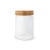 Canister glas & bamboe 900ml transparant
