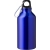 Gerecycled aluminium fles (400 ml) Myles kobaltblauw