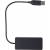 Gerecyclede aluminium USB hub Layton zwart