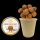 Bio Snoepbeker 220 gram Chocolade Truffels (incl. dekselsticker) Standaard