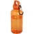Oregon 400 ml waterfles van RCS-gecertificeerd gerecycled plastic met karabijnhaak oranje