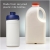 Baseline 500 ml gerecyclede drinkfles met klapdeksel wit/blauw